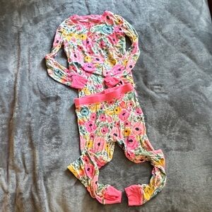 Little Sleepies Pink Floral Kids Pajama Set